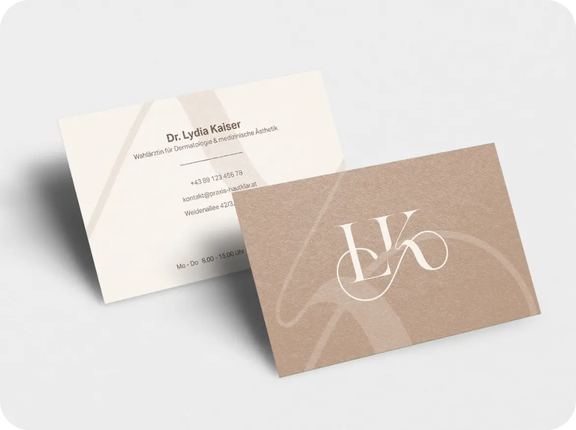 Branding_Dermatologie_Visitenkarten