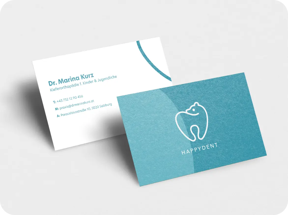 Branding_Zahnmedizin_Visitenkarten