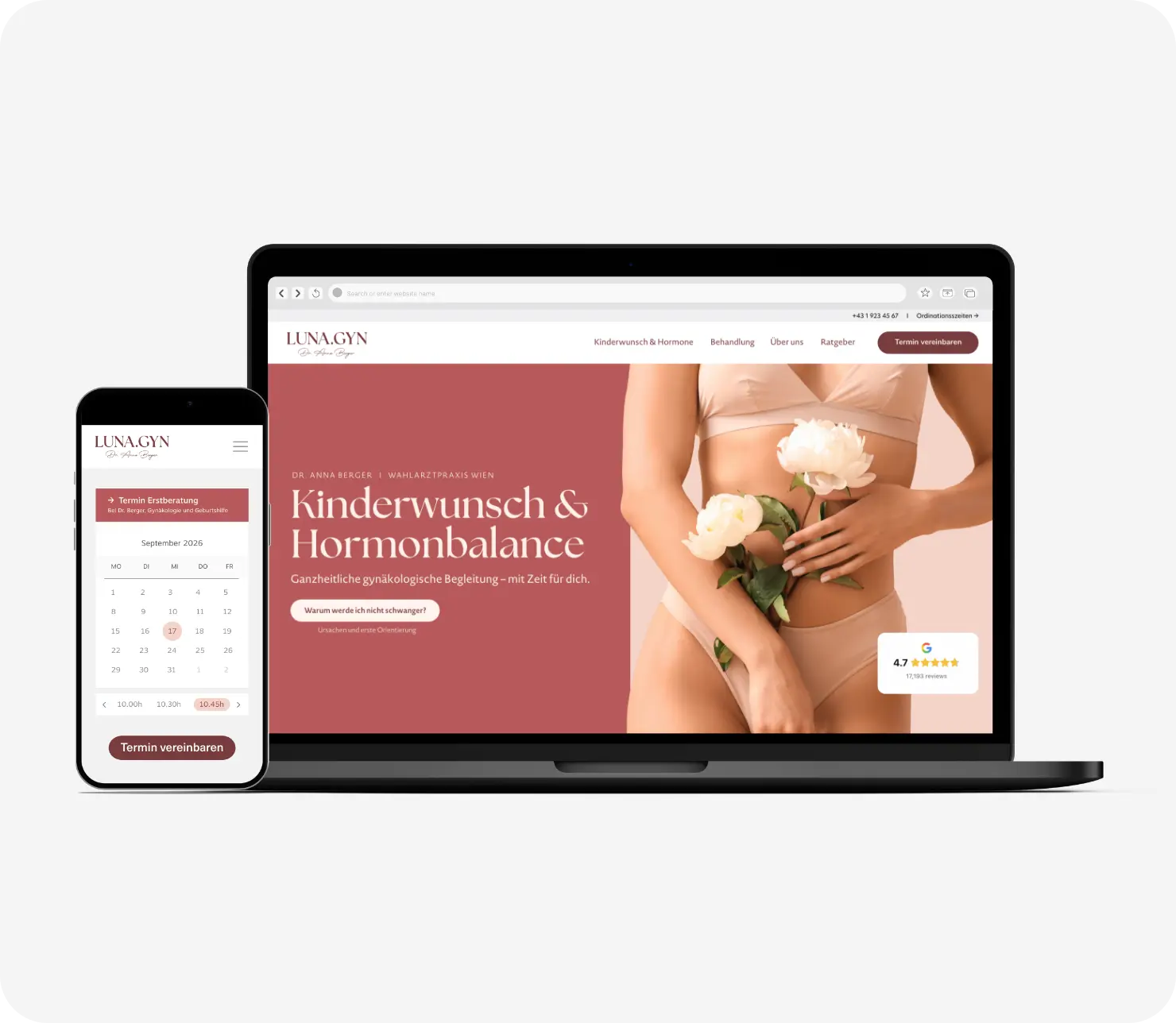 Onlineauftritt_Gynäkologie_Webdesign