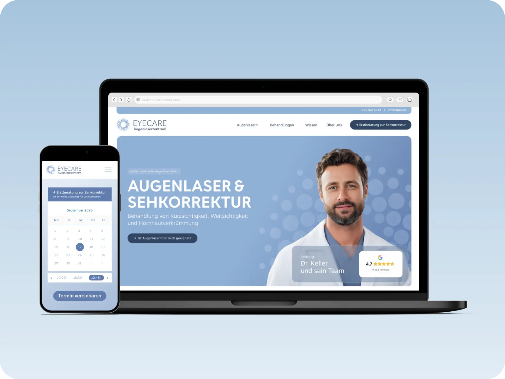 Projet_Online Auftritt_Augenheilkunde