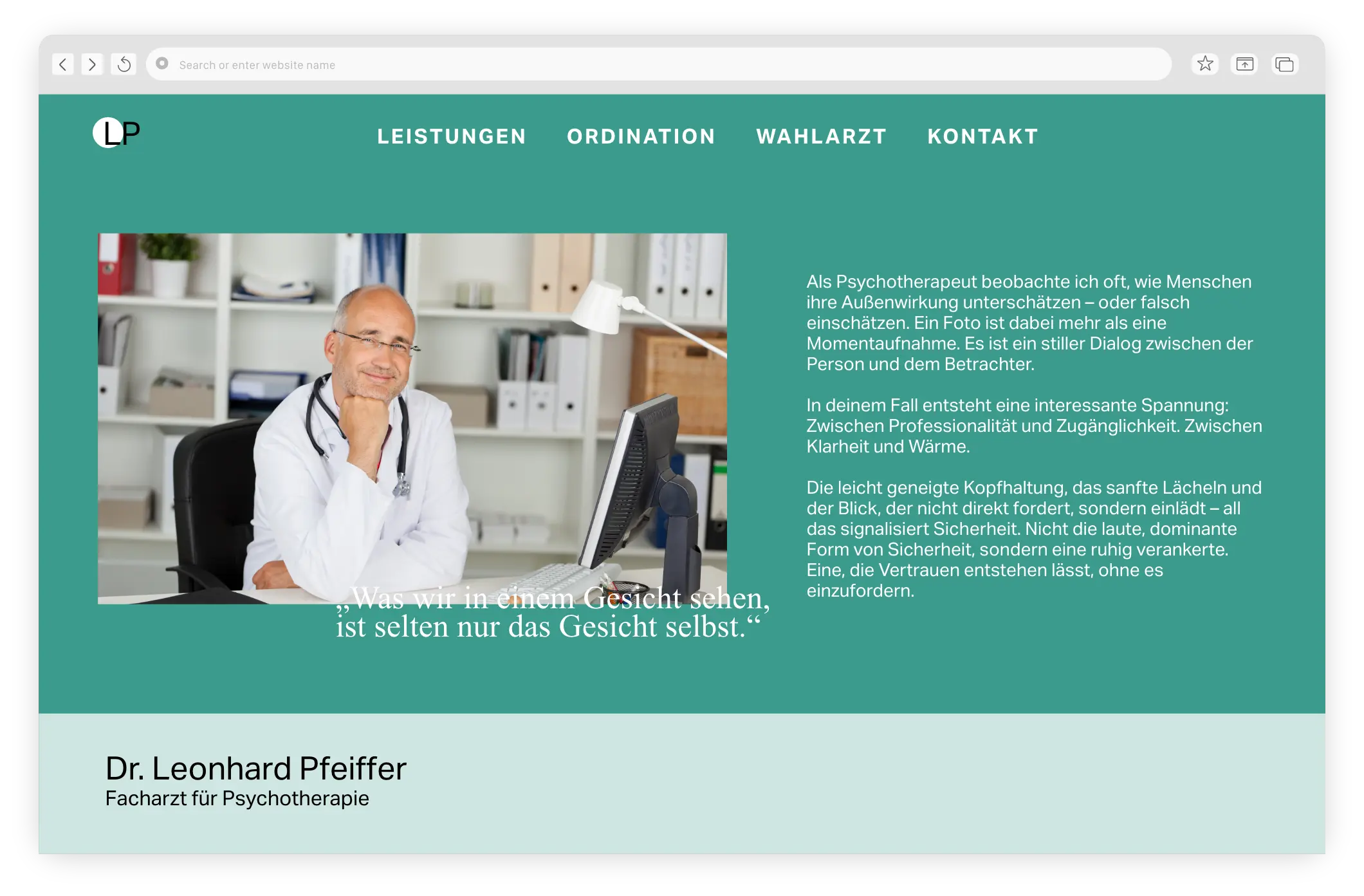 Baukasten Website